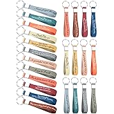 kaiolbly 36Pcs Motivational Quote Keychains Gift, Bulk Thank You Gift Inspirational Silicone Keychains for Women Men Teens Teacher Office Team Party Favor Gifts Supplies (12 Designs)