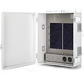 Namunanee Outdoor Electrical Junction Box with High Power Outlet, 16" H* 12" L* 5.9" W, ABS Water Resistant Enclosure with Internal Mounting Panel & Hinged Cover.