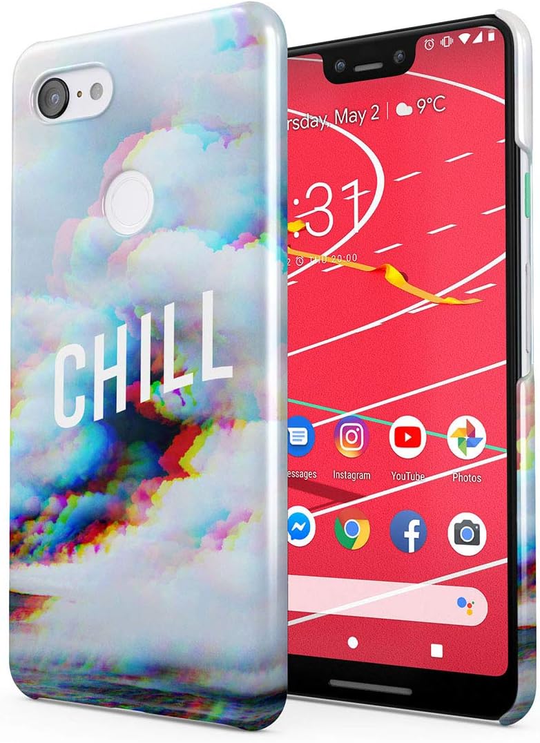 Amazon Com Trippy Sky Clouds Chill Psy Good Vibes Only Psychedelic Protective Hard Plastic Snap On Phone Case Cover For Google Pixel 3 Xl amazon com