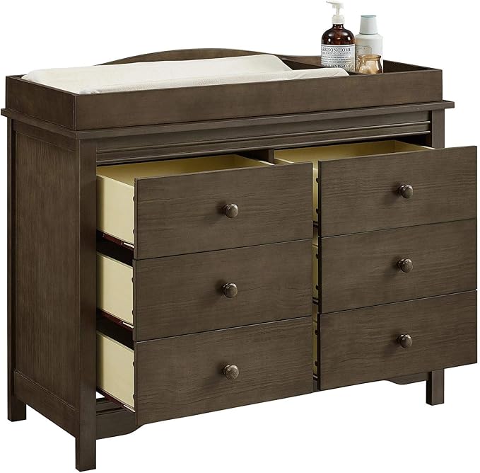 rustic gray changing table