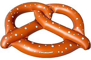 Swimline Giant Pretzel Swim Fun Inflatable Floating Seat, 1-Pack