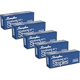 Swingline Staples, 5 Pack, Standard Staples for Desktop Staplers, 1/4" Length, 210/Strip, 5000/Box (35101)