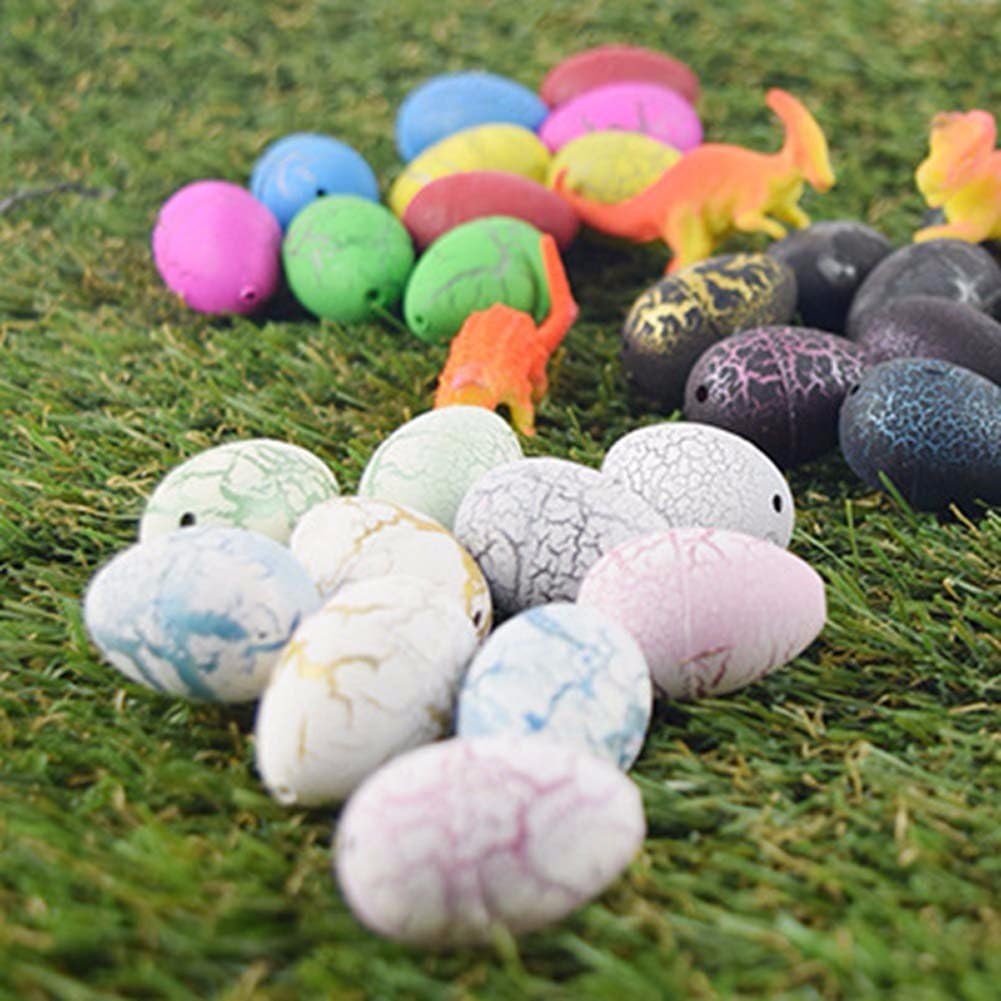 JIASTONE 6Pcs Dinosaur Egg Hatch Grow Water Magic Toy Fun Gift Pet Dino Growing Large New(Color Random)