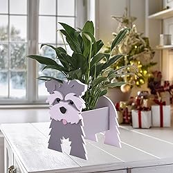 Gochoi Schnauzer Gifts: Cute Dog Flower