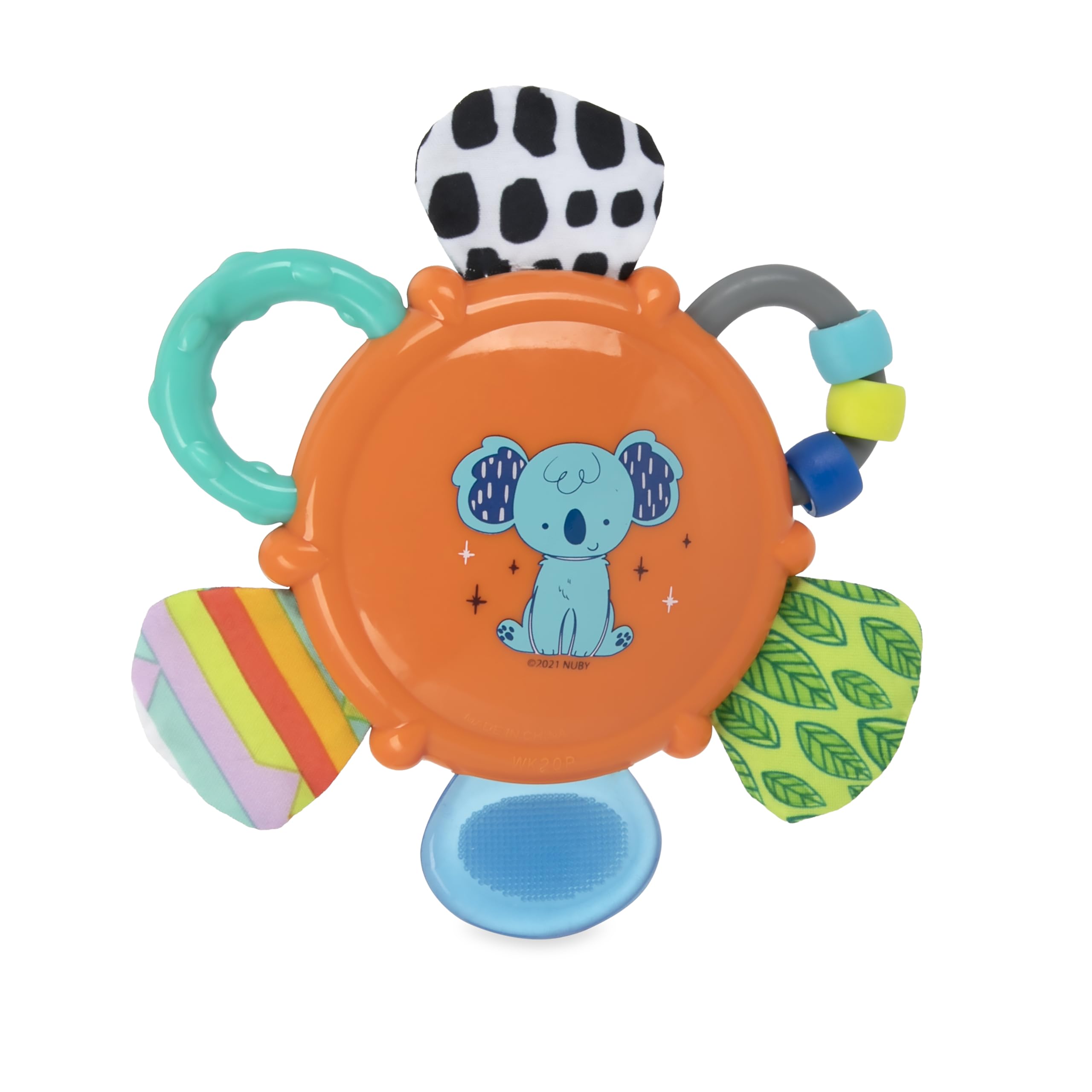 Nuby Look-at-Me Mirror Teether Toy, Colors May Vary