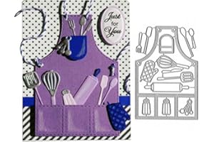 Mvchifay Cutting Dies Metal Stencils Scrapbooking Tool DIY Craft Carbon Steel Embossing Template for Paper Card Making (Kitchenware-12.3x8.2cm)