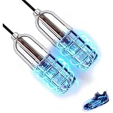 MWNI Ultraviolet Shoe Deodorizer,UV Light Sneaker Cleaner,Smart Timing UV Footwear Odor Elimination,360&deg;Ultraviolet Bulb Design, Applicable to All Shoes and Boots 6W （Silver）