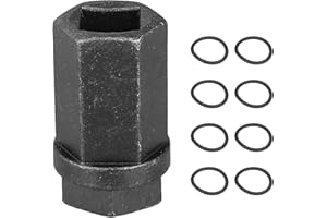 X AUTOHAUX 6.0L Diesel Nipple Cup Seals O-Rings Socket Kit for Ford 6.0L Oil Rails 2003-2007 High Pressure Oil Rail Fuel Rail Ball Tube Repair Kit 1/2" Drive Socket