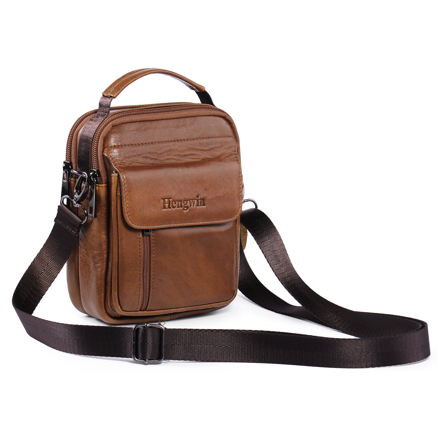 small leather man bag
