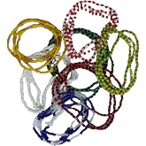 Cesarinaa 7 Collares de Santeria Obatala, Shango, Oshun, Yemaya, Orula, Elegua y Oggun | 7 Santeria Beaded Necklaces Elekes| Collares de Cuentas IFA, Religion Yoruba, Lucumi