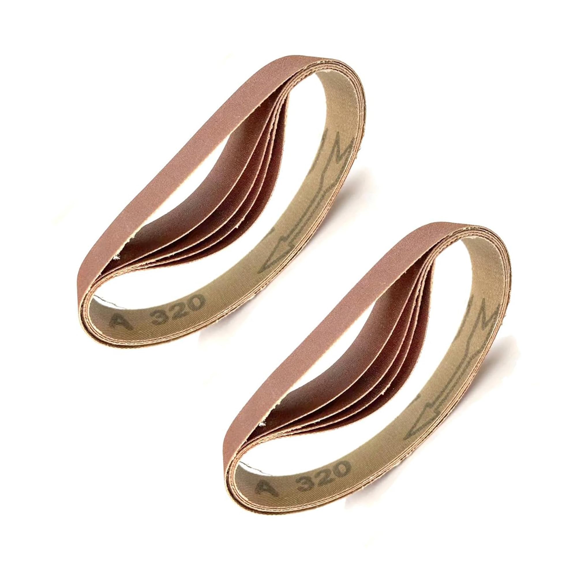 Sanding Belts for Electric Knife Sharpener, 320 Medium Grit Belts, Blade Grinding Attachment,300x20 mm Flexible, Replacement Abrasive Belt Kit - 10 Pcs