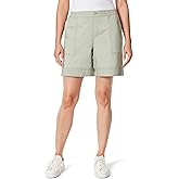 Gloria Vanderbilt Womens Pull on Cuffed Wide Leg Short Petite