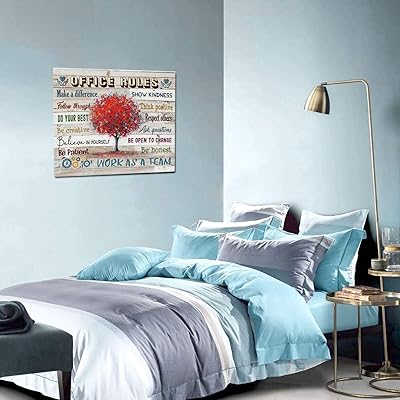 Buy Inspirational Wall Art For Office Motivational Quotes Wall Decor Office Rules Work As A Team Framed Canvas Wall Art Modern Office Wall Decor Office Size 24x20 Inch Online In Germany B08tbt6tgy