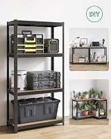SONGMICS 4-Tier Steel Shelving Unit 520 kg 40x80x160 cm Black GLR044B01 view 6