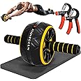 Ab Roller for Abs Workout, Ab Roller Wheel Exercise Equipment for Core Workout, Ab Wheel Roller for Home Gym, Ab Workout Equipment for Abdominal Exercise