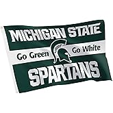 Desert Cactus Michigan State University Flag Spartans MSU Banners 100% Polyester Indoor Outdoor 3x5 feet Flags (Design L)