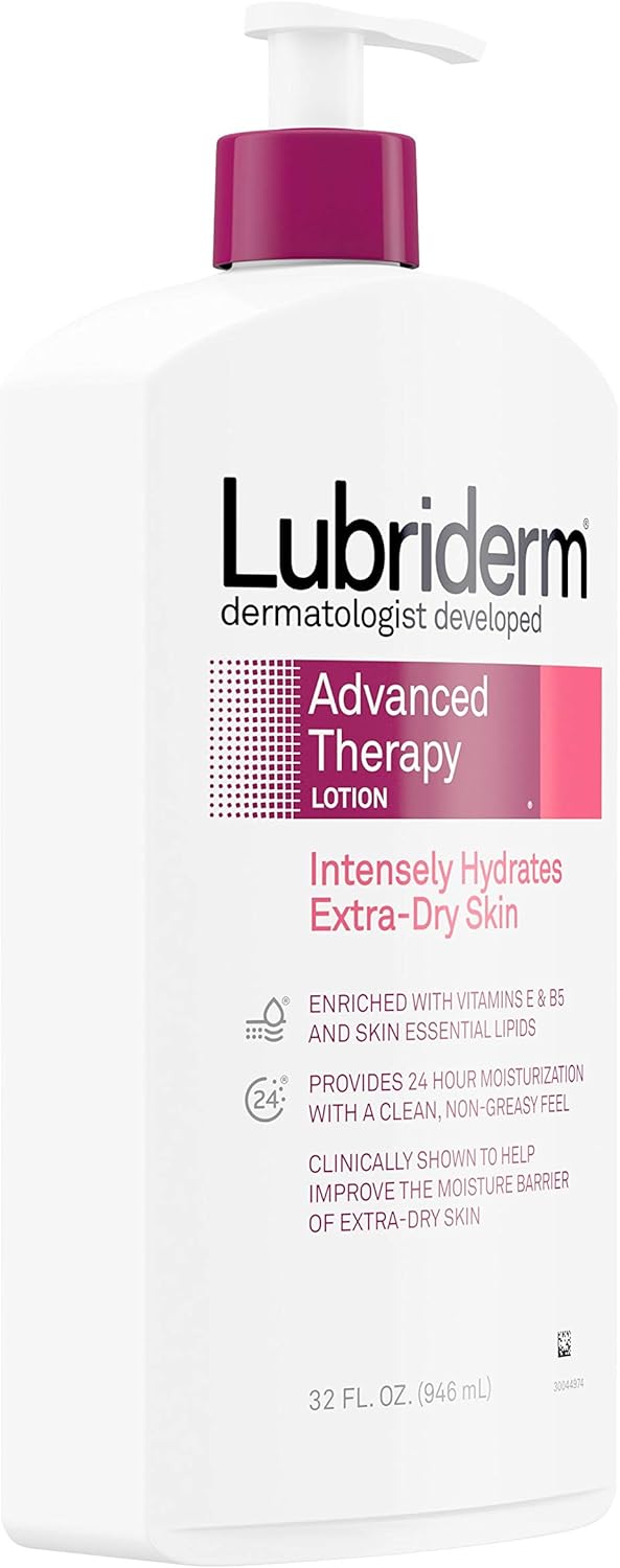 Lubriderm Advanced Therapy Moisturizing Lotion with Vitamins E and B5, 32.0 Fl Oz: Beauty