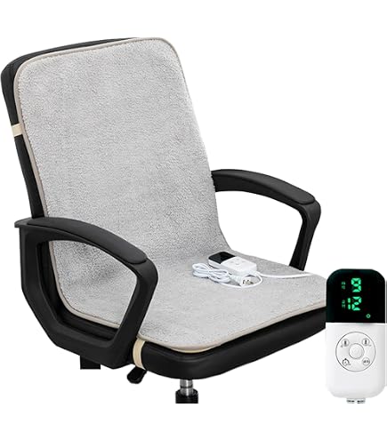 Coussin Chauffant Pour Chaise De Bureau - Tapis Chauffant Siège Lavable Avec Réglage Température - 354x181x24 Pouces