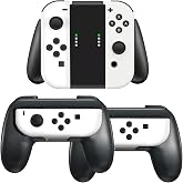 Gepicest Switch Accessories Grip Holder for Switch Controller Compatible with Switch Handheld Remote, Kit Set Grips Holder for Dual Remote Controller Holder Black 3 Packs