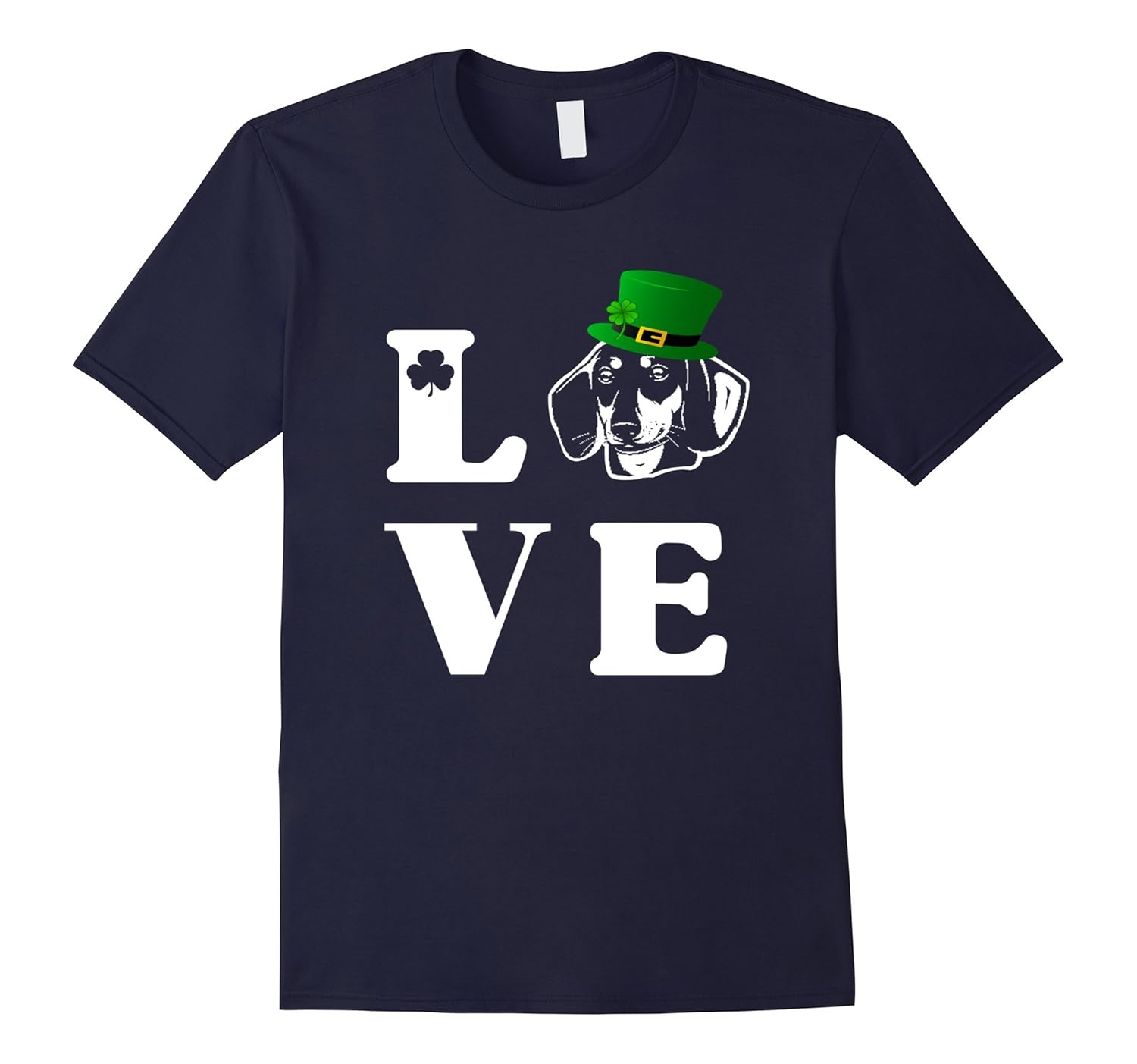 LOVE dachshund st. patrick's day t-shirt dachshund lovers-ANZ