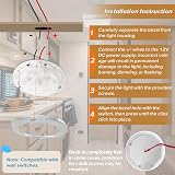 Dream Lighting 12V LED Ceiling Lights 4 Pack Dimmable Warm White 3000K Chrome view 6