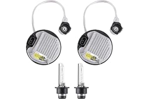 HIOLPEN 2 Packs HID Headlight Ballast with Igniter & D4S Bulb for Lexus GS350 GS450h IS200t IS250 IS300 IS350 LS460 LS600h LX570 RX350 RX450h for Toyota Camry Sienna 81107-75020 Xenon Ballast Control Module