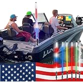 YOLOtek 4ft NavLight Show Marine Boat Navigation Lights LED. Veteran Owned | 2NM Coast Guard Approved, 12 Red/White/Blue Patterns, 12 Solid Colors, 130 Patterns Boat Anchor Light Running Stern Pole 360&ordm;