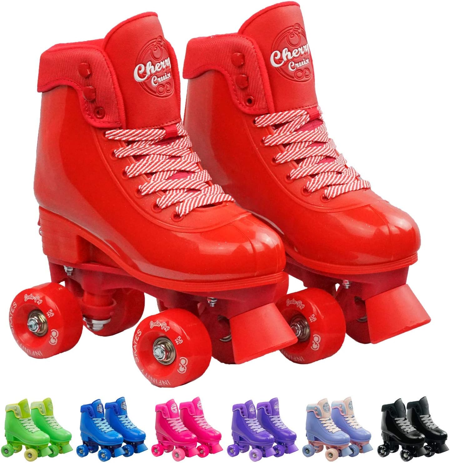 Infinity Skates Adjustable Roller Skates for Girls and Boys - Soda Pop Series - Available in 7 Colors