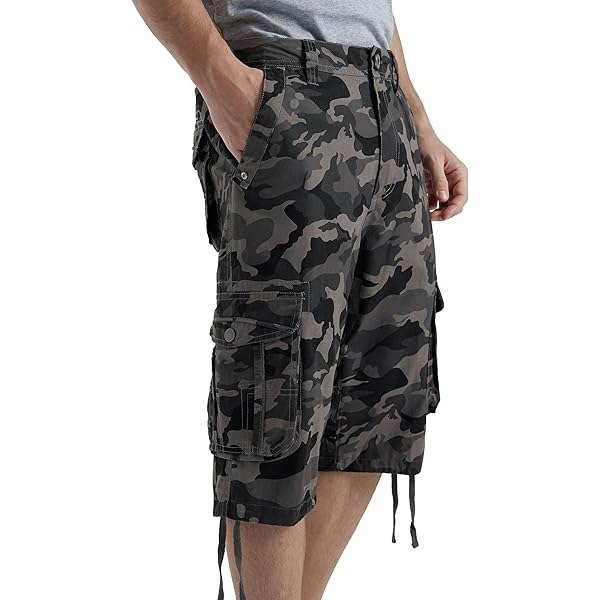 Mens Camo Cargo Shorts Y2k Grunge Baggy Jorts Wide Leg Vintage Baggy Jorts  Y2K Streetwear Grunge Retro Jean Shorts