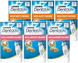 PURINA Dentalife Dental Treats for Cats Bundle of 6 Chicken 40g x3 Salmon 40g x3 view 1