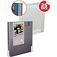 NES Cartridge Case Protector Compatible with Nintendo NES Cartridge Games - 0.40MM Thick NES Game Sleeves. NES Cartridge Holder partner for retro game system collection (Pack of 25)