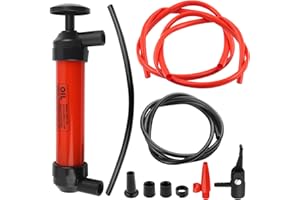 2026 Upgraded Car Siphon Fluid Transfer Pump Kit,Manual Fuel Transfer Pump for Gasoline/Water/Oil,Multi-Functional Hand Pumps