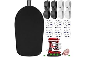 UXCRX Sliding Mat for Kitchen aid 4.5-5 Qt Tilt-Head Stand Mixer,Mixer Mover Slider Mat Pad with 4 Pack Cord Organizers for Appliances,Heat Resistant Mat For Appliance,Kitchen aid Mixers Accessories.