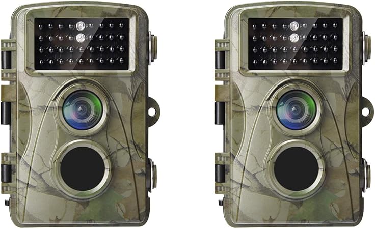 Amazon Co Jp トレイルカメラ Alfaview 2個セット 防犯カメラー 暗視カメラー 液晶モニター 1080pフルhd Ip56防水 赤外線ledライト搭載 昼間夜間両方でき カメラ