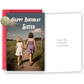 FSSDAS Sister Birthday Card, Funny Birthday Card for Sisters, Happy Bday To My Sisters Cards, Gifts Sister Cards for Women Her