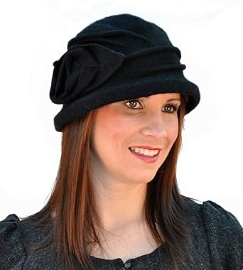 women's wool cloche hat