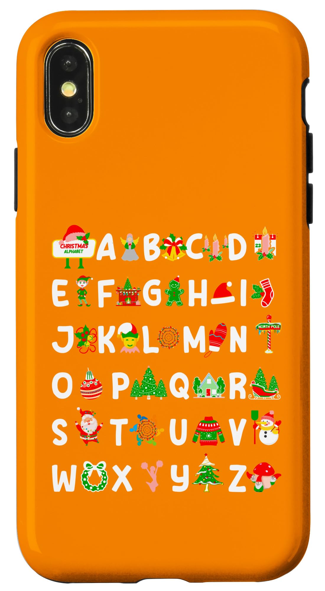 iPhone X/XS Funny Christmas Alphabets Case