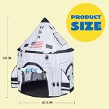 JOYIN Rocket Ship Play Tent for Kids Indoor Outdoor Preschool Toy view 6