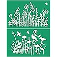 JAJADO Self-Adhesive Silk Screen Stencils - Reusable Mesh Stencils For DIY Painting (Christmas Theme)-331521