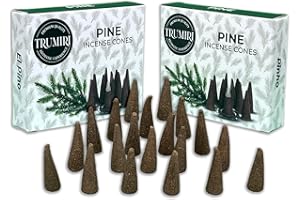 TRUMIRI Pine Incense Cones - Dual Pack of 10 - Scented Cone Incense