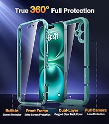 Diaclara Designed for iPhone 16 Case, Full Body