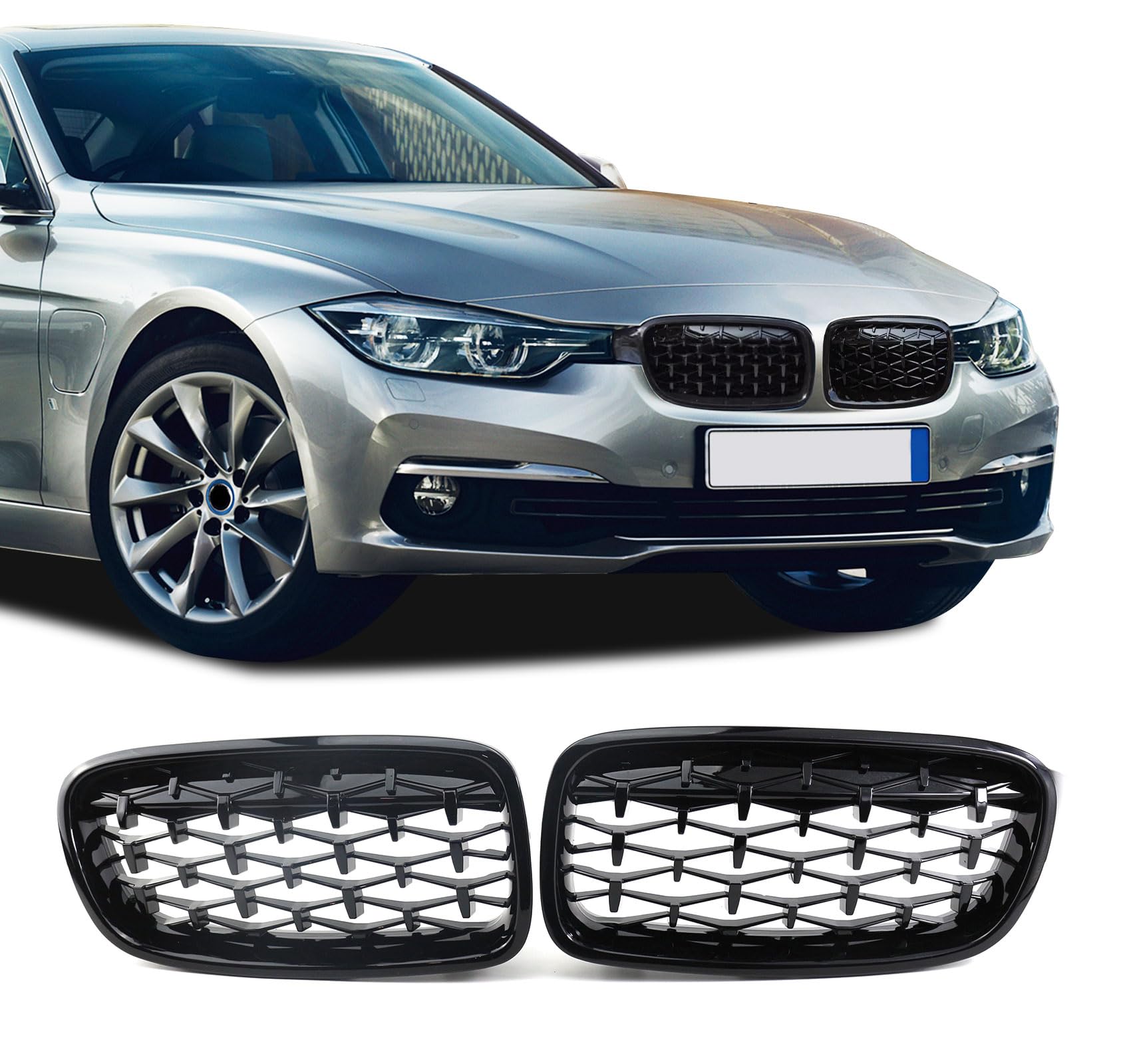 BDBO Front Grille Kidney Grill for BMW 3 Series F30 F31 320i 328i 328d ...