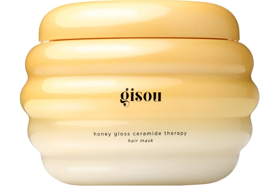 Gisou Honey Gloss Ceramide Therapy Hair Mask – Deep Repair & Hydration with Mirsalehi Honey, Ceramides & Hyaluronic Acid, 7.8 fl oz