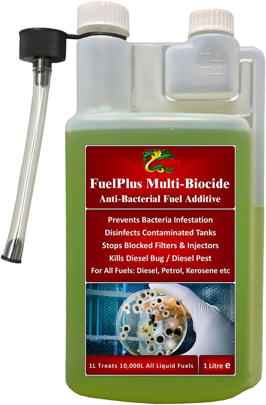 HYDRA Fuelplus Multi Biocide Treats UpTo 10,000 litres + Diesel Bug Treatment 1L Amazon.co.uk