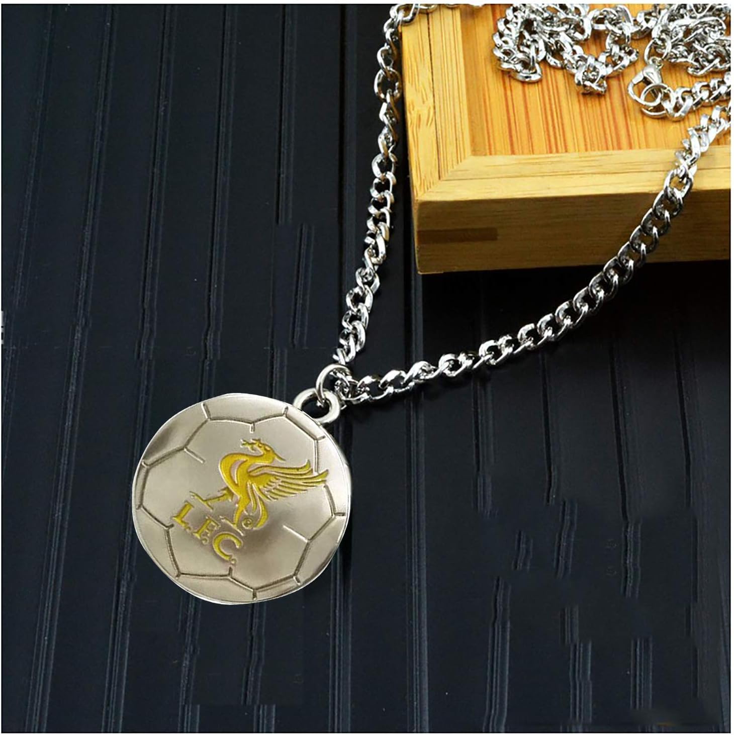 Sportfy Football Soccer Club Badge Mens Stainless Steel Pendant Necklace for Unisex