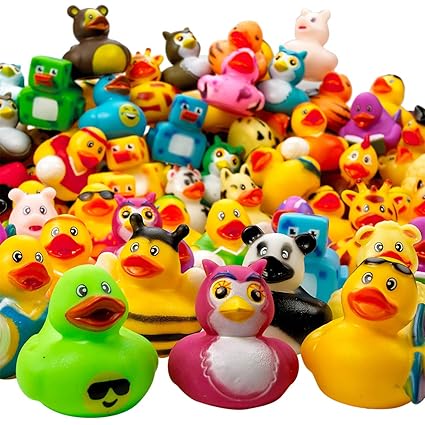 Assorted Rubber Duckies - 100PC Bath Floater