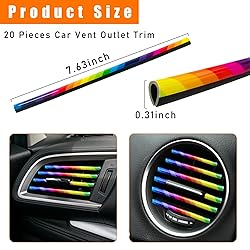 Kewucn 20 PCS Car Air Conditioner Vent Decorative