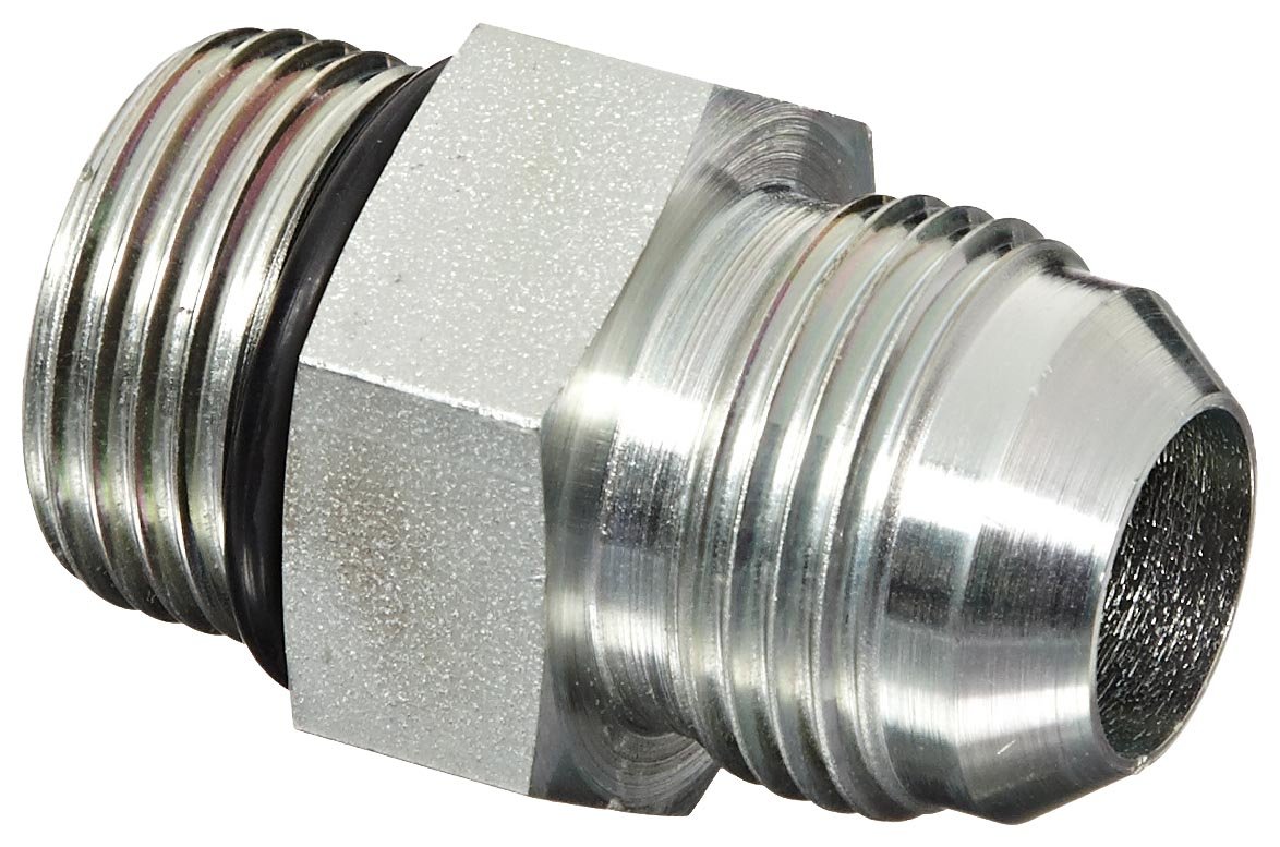 JIC To ORB Adapter Eaton Aeroquip 202702-4-6S Steel Fitting - 3/8
