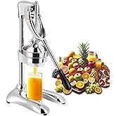 commercial Juicer Machine Cast Iron Citrus Juicer for Lemon, Lime, Orange Juice - Professional Squeezer and Crusher, Stainles