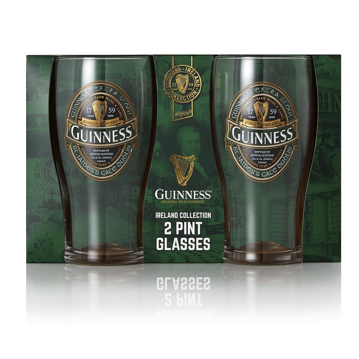 Guinness Two Pack Glasses